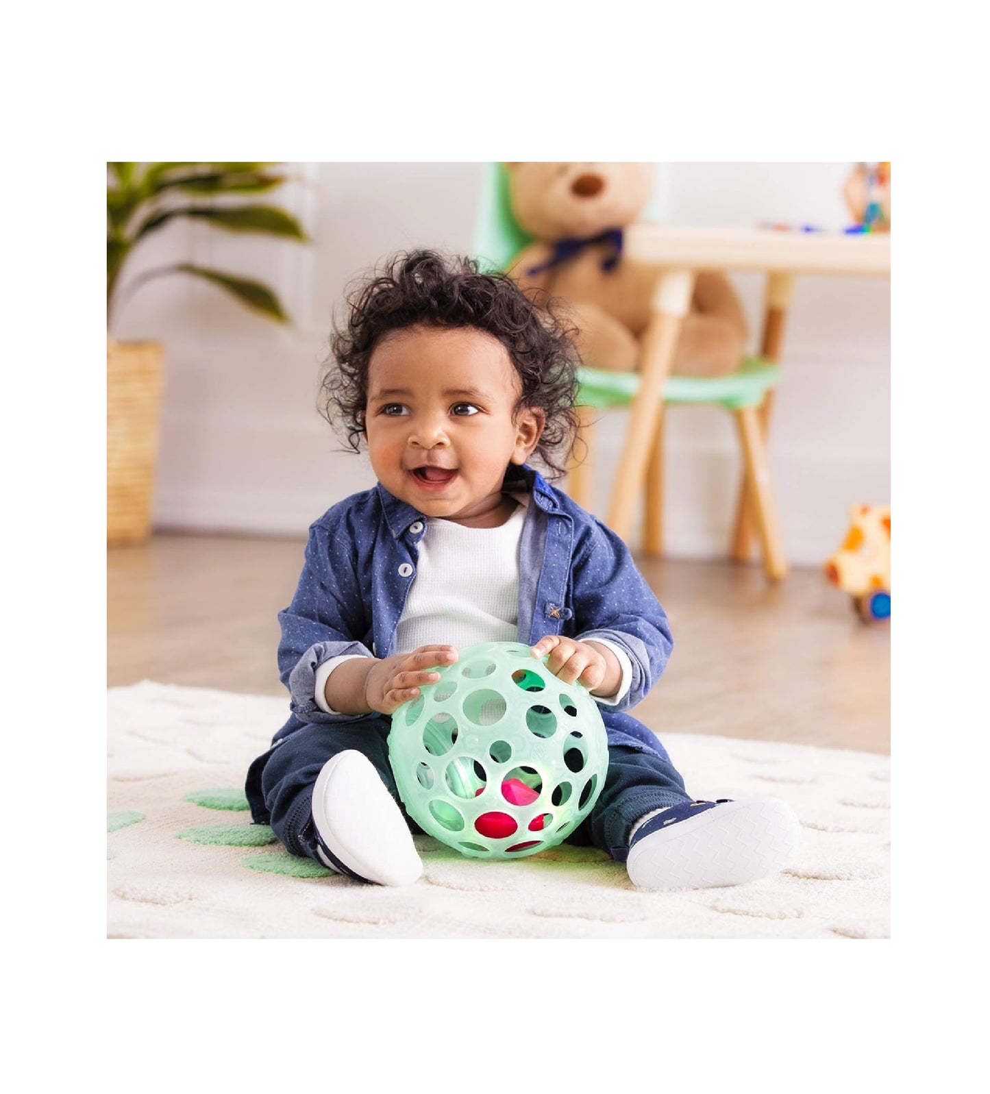 Pelota sensorial con luces