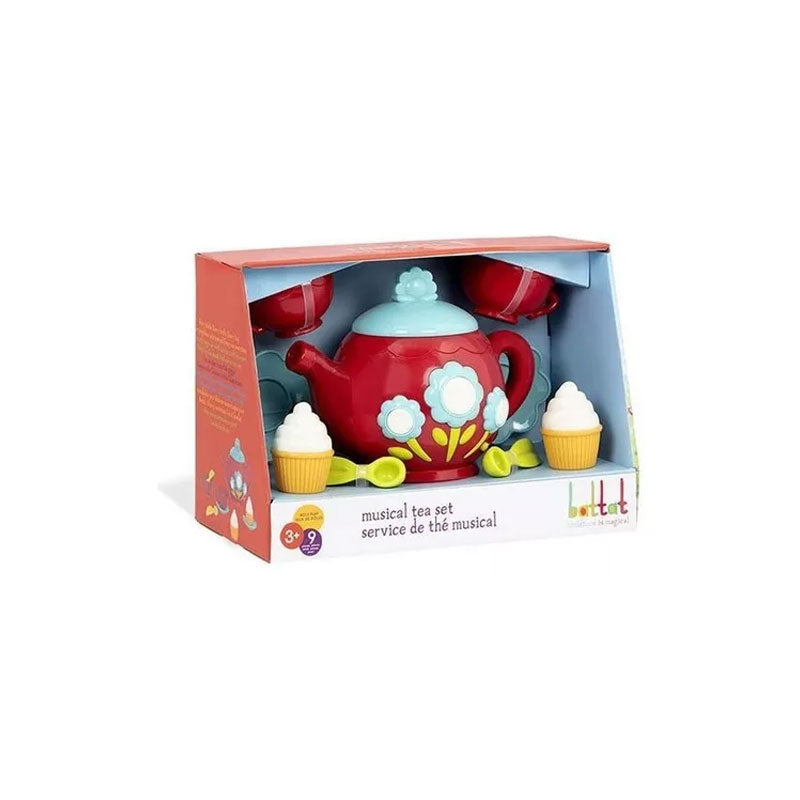 Juego de té musical rojo