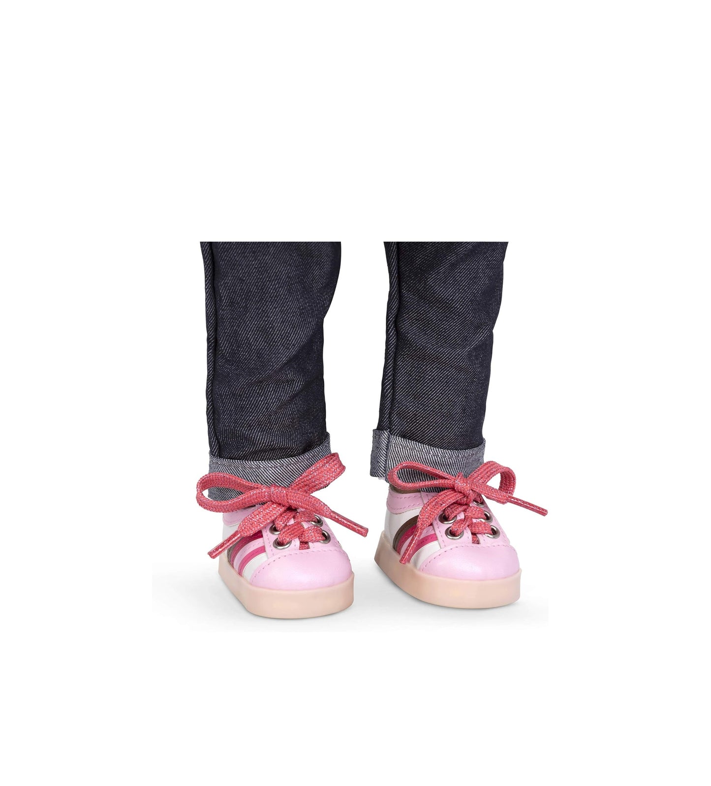 Zapatillas con luces rosado y blanco