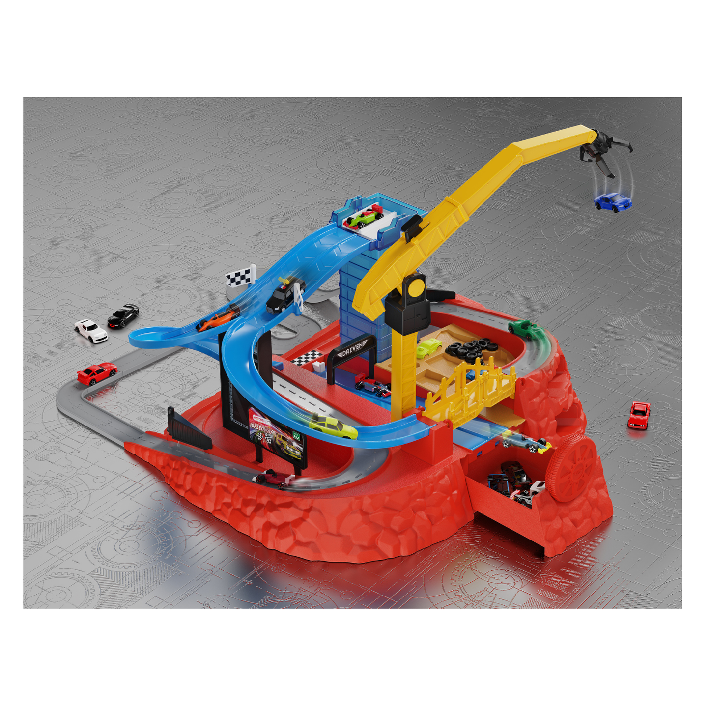 Pista de carrera urbana con garra – Pocket Series