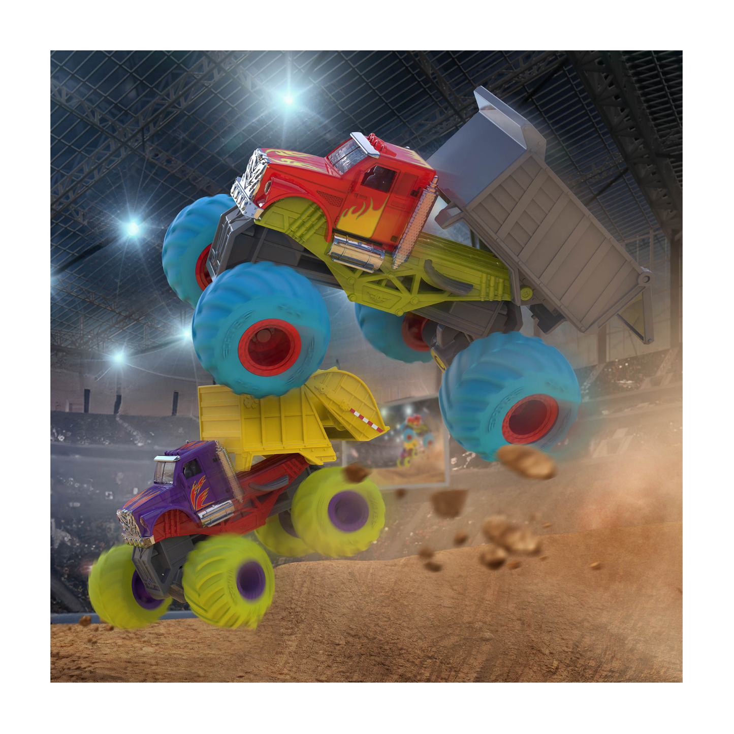 Monster Trucks de reciclaje y descarga
