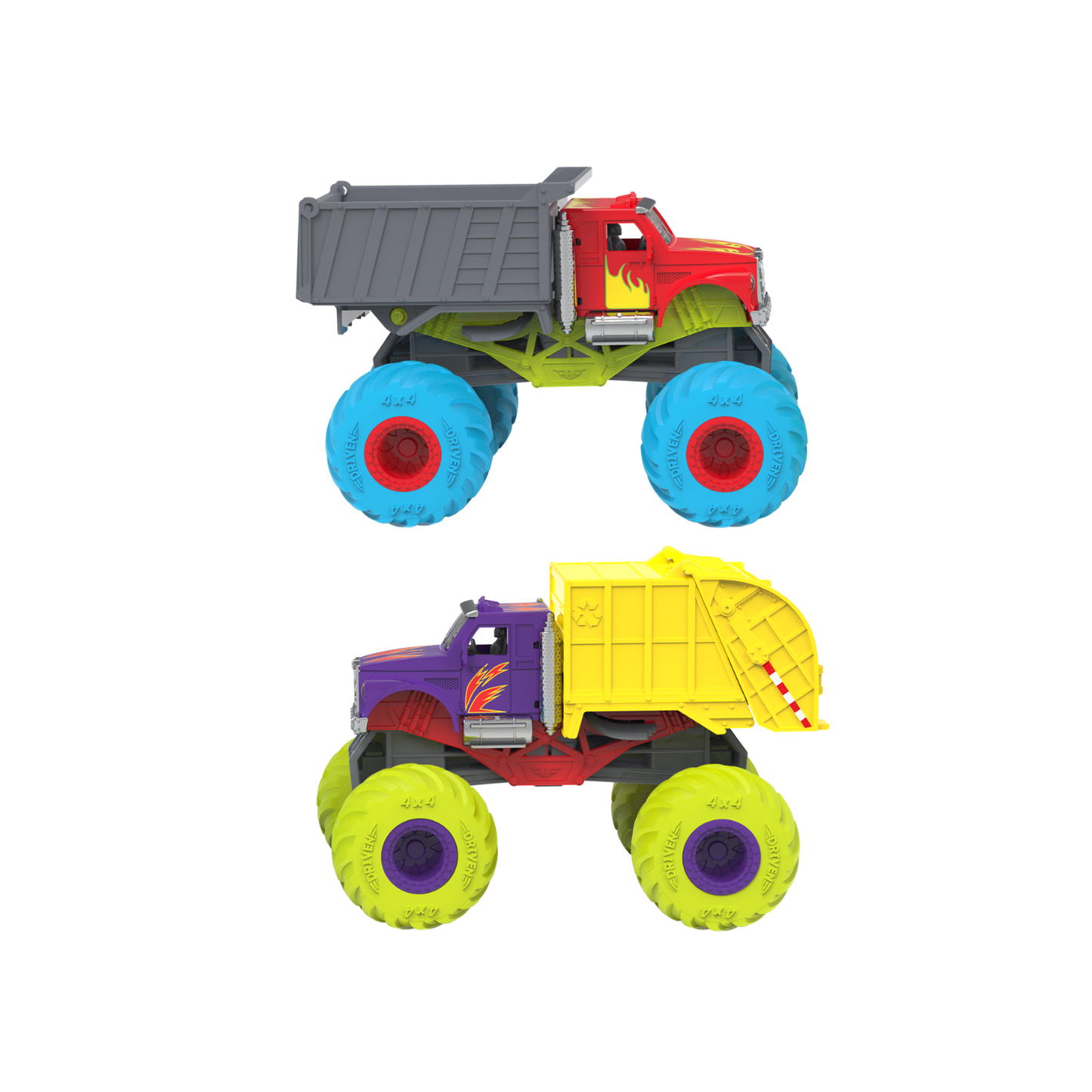 Monster Trucks de reciclaje y descarga
