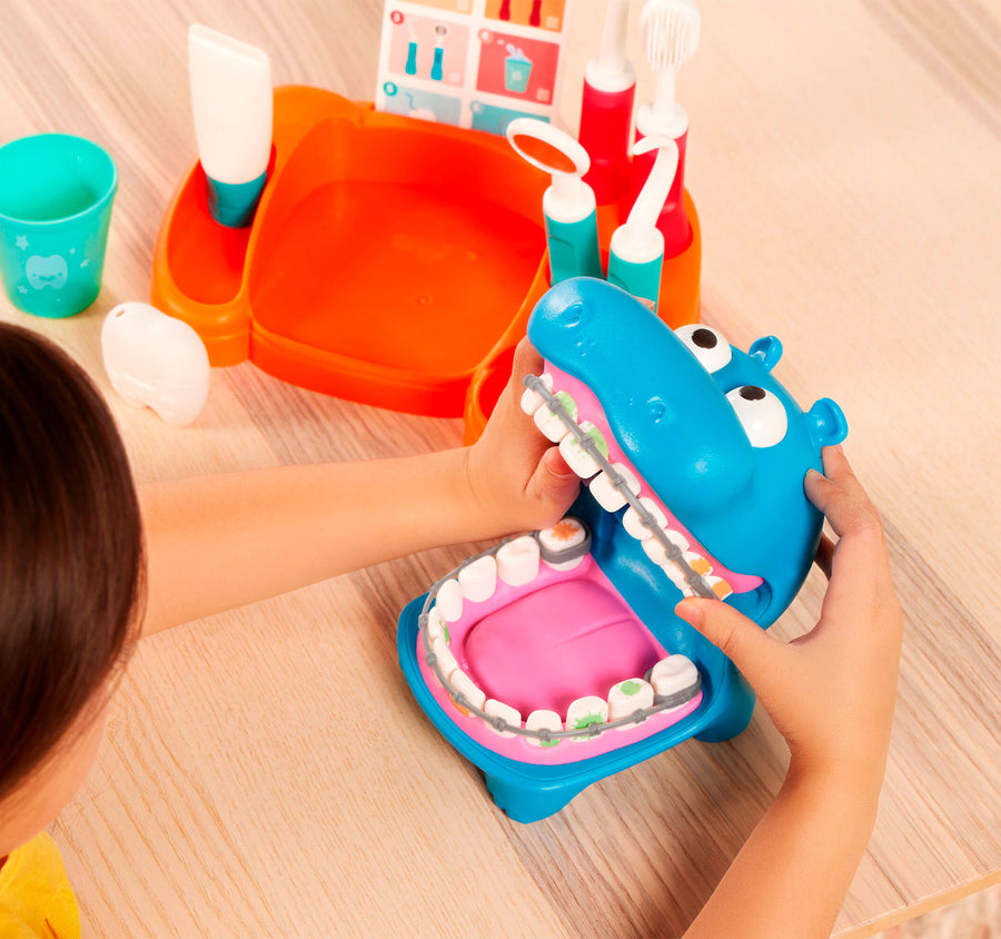Y si el que se lava los dientes es el hipopótamo… y tu hijo es el dentista