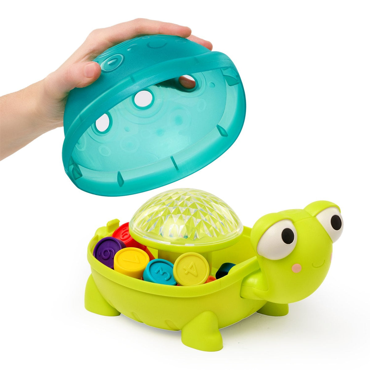 Tortuga aprende a contar con luces y sonido