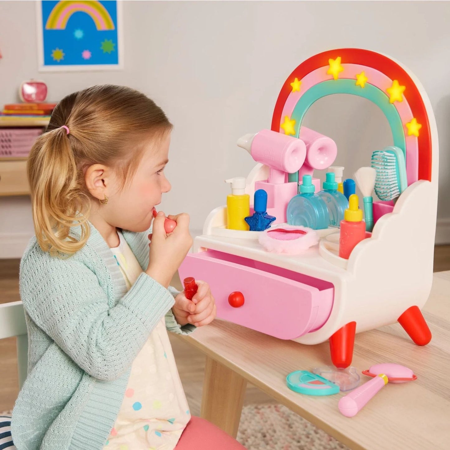 Tocador de Belleza Arcoiris Con Accesorios