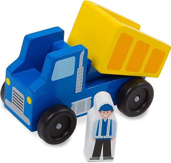 Set de Vehículos de Construcción de Madera – 3 Camiones y Accesorios