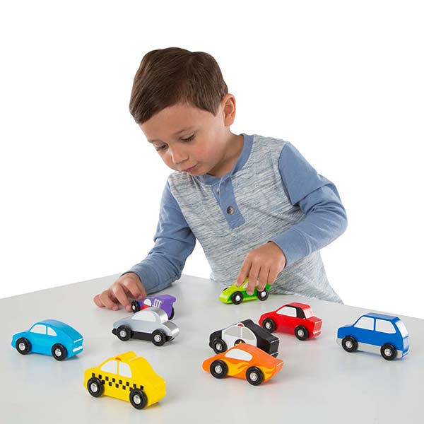 Set autos de madera