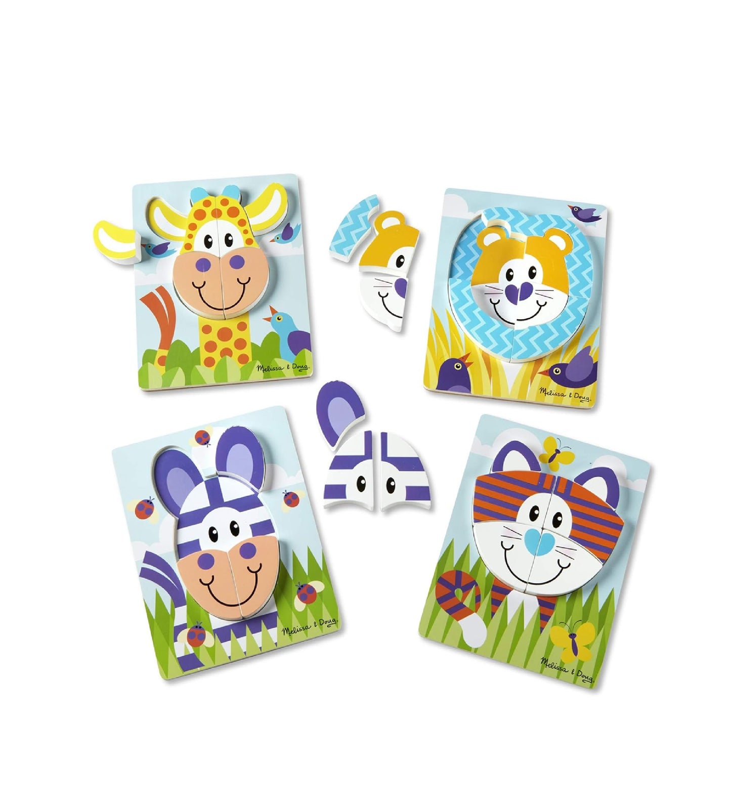 Pack 4 puzzles Safari