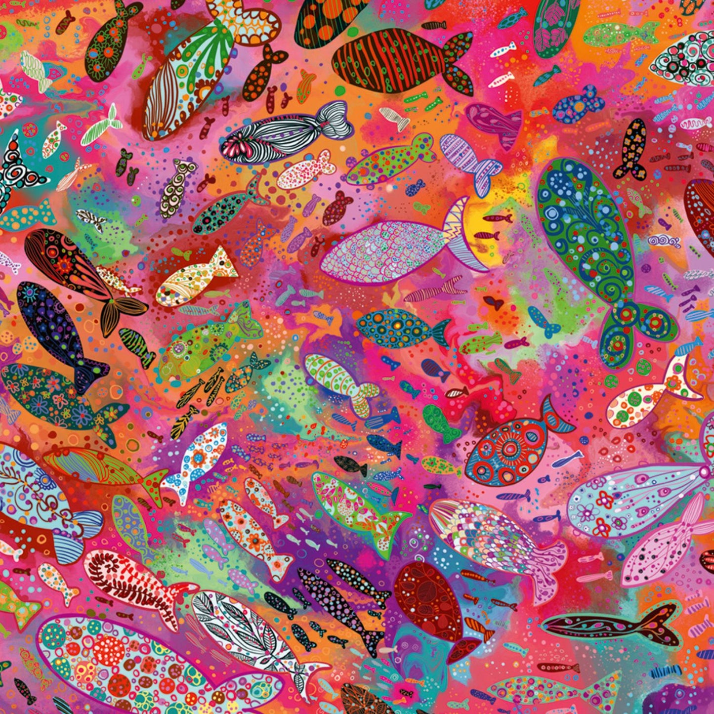 Puzzle 500 Piezas Peces de Colores