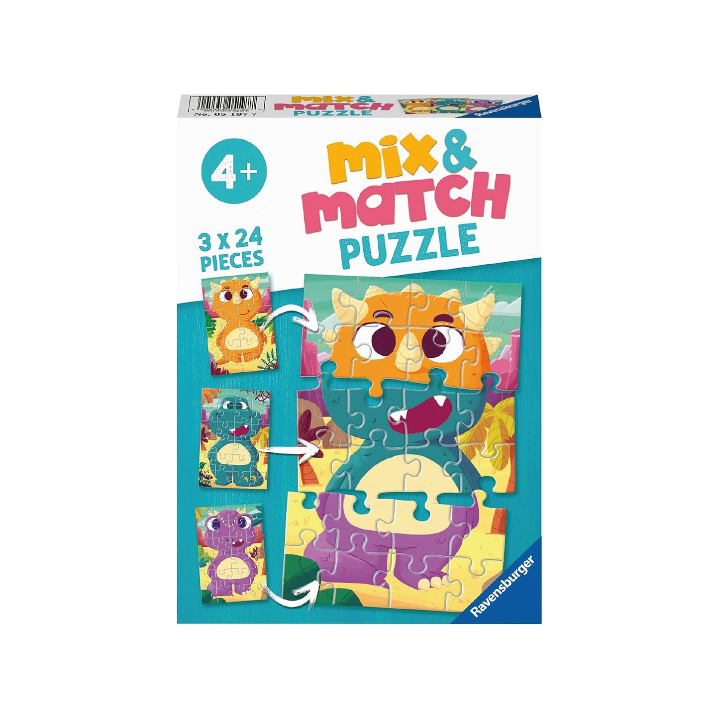 Puzzle Mix & Match Dinosaurios