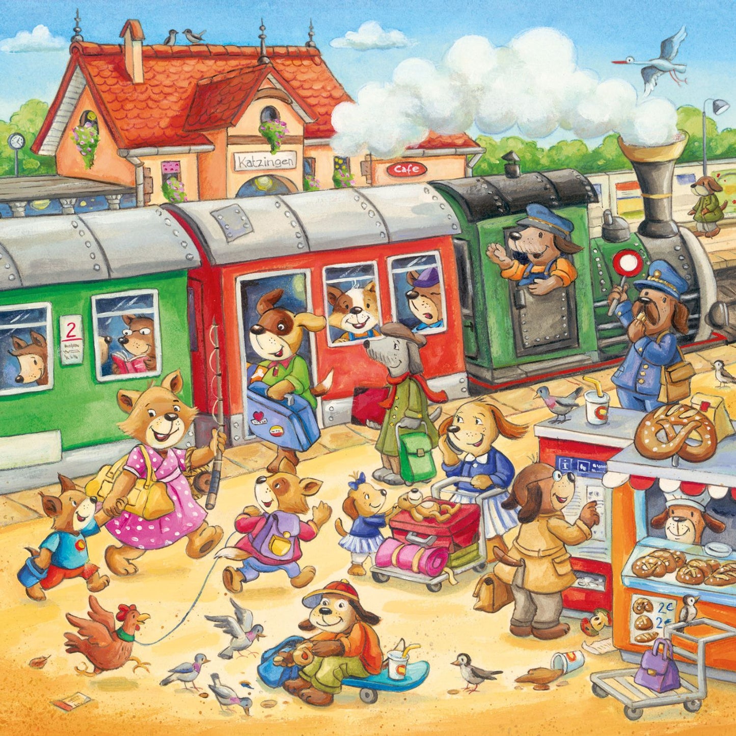Puzzles 3 x 49 Vacaciones en el Campo