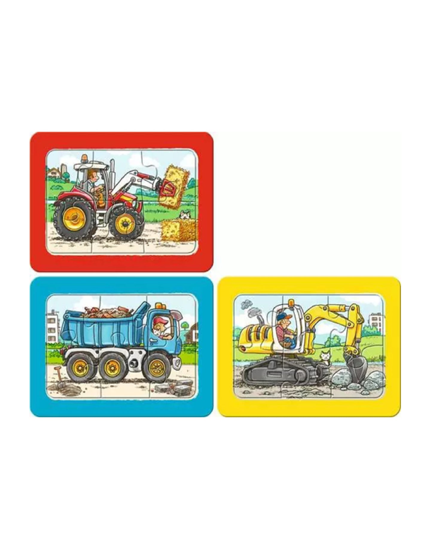 Mi primer puzzle - Excavadora, tractor y camión