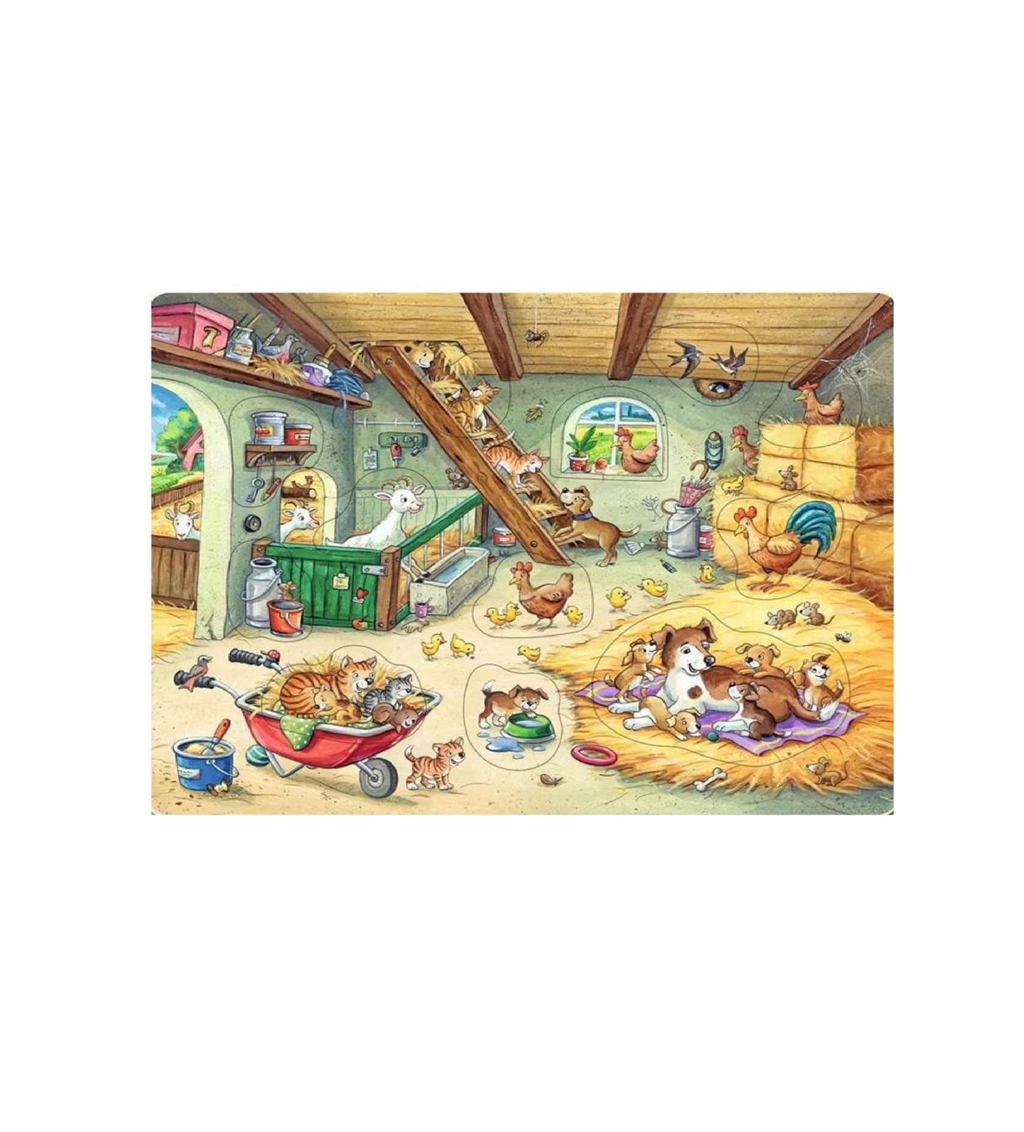 Puzzle enmarcado - La granja