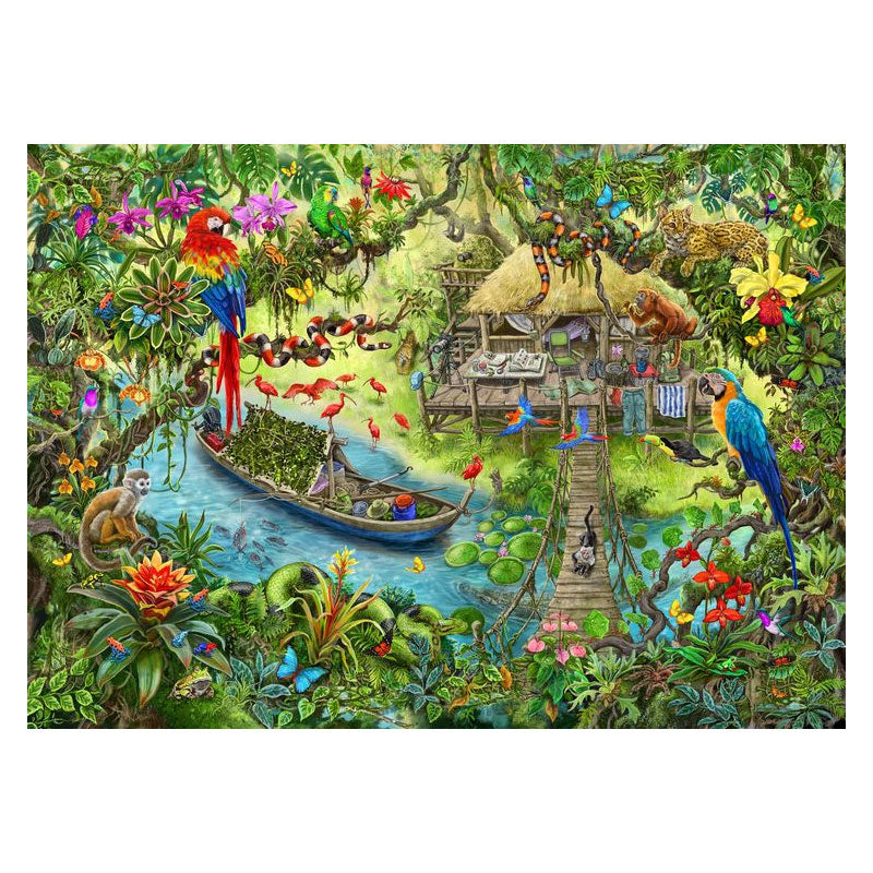Puzzle En la Expedición a la jungla - 368 piezas