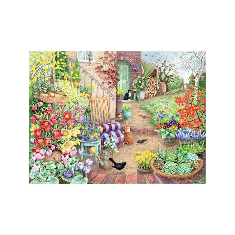 Puzzle Días felices Jardines Gloriosos - 4x500 piezas