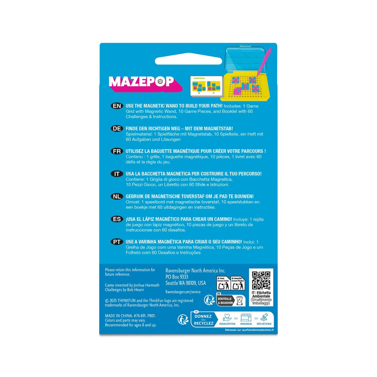 Juego de Ingenio MazePop - ThinkFun