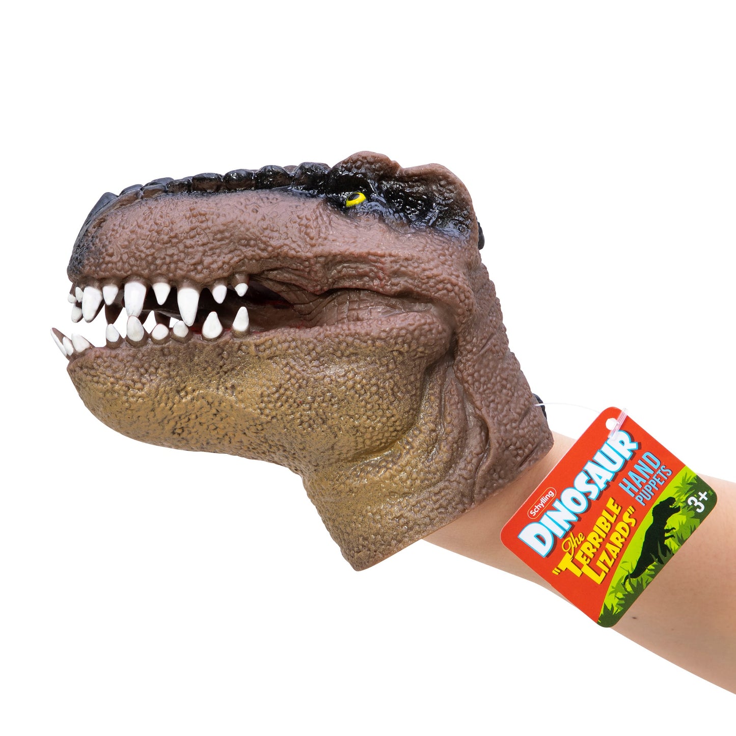 Títere de dinosaurio