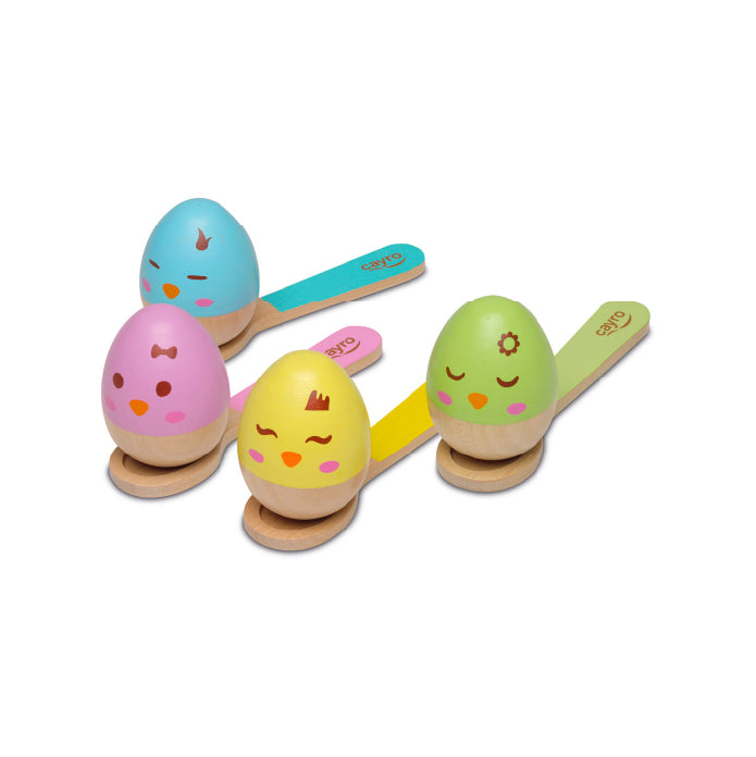 Juego de madera didáctico de destreza Eggs