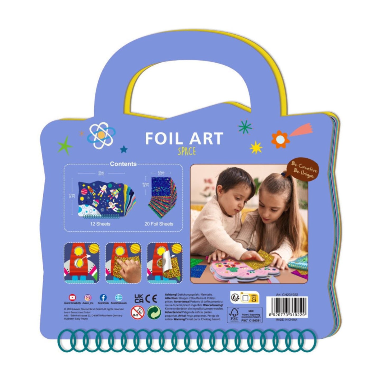Libro de Arte con Láminas Metalizadas Espacio