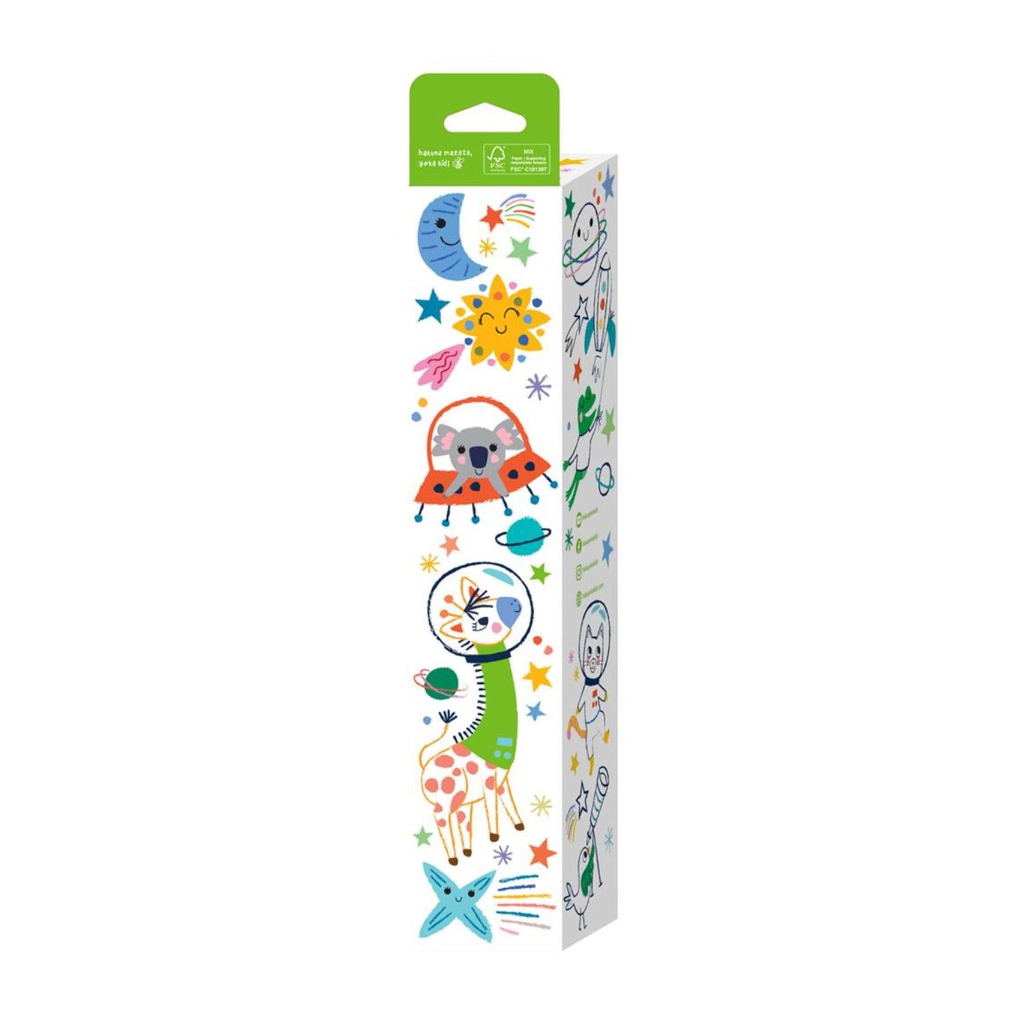 Kit Rollo de Papel y Crayones para Colorear · Espacio