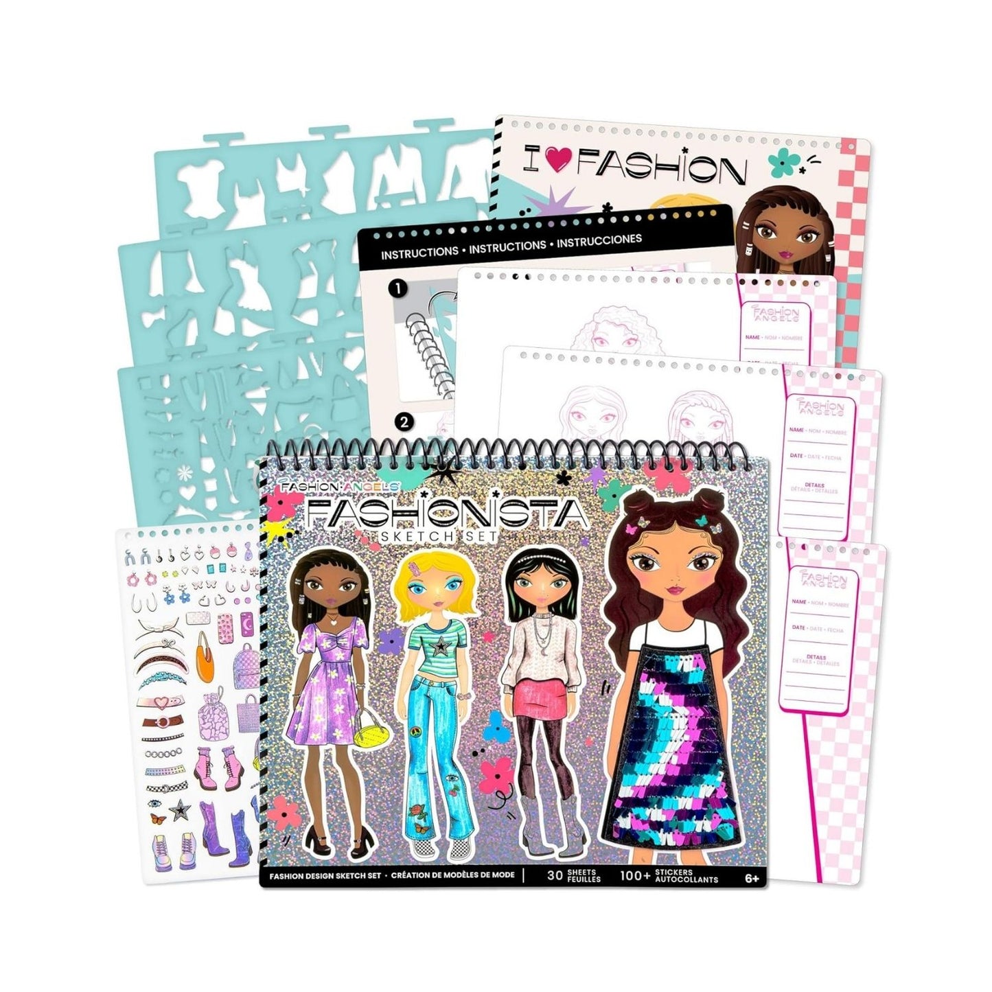 Set de dibujo diseño de Moda