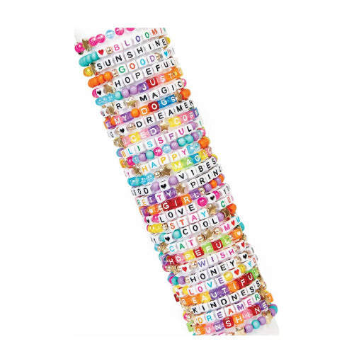 Set para hacer pulseras con letras