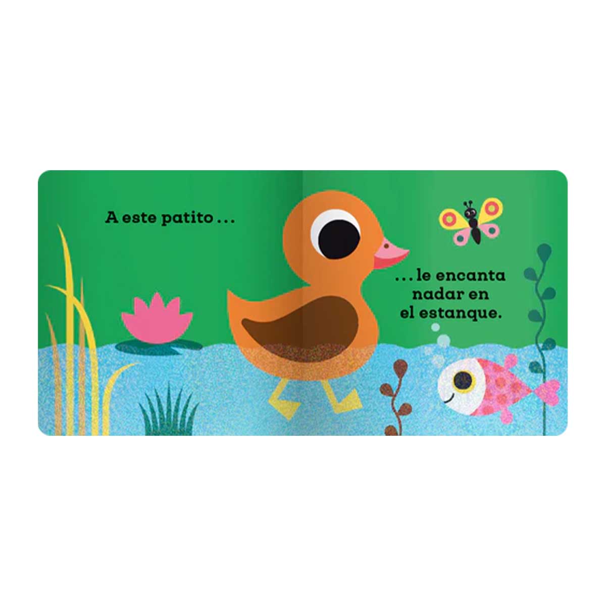 Un libro toca y siente - Este pequeño patito