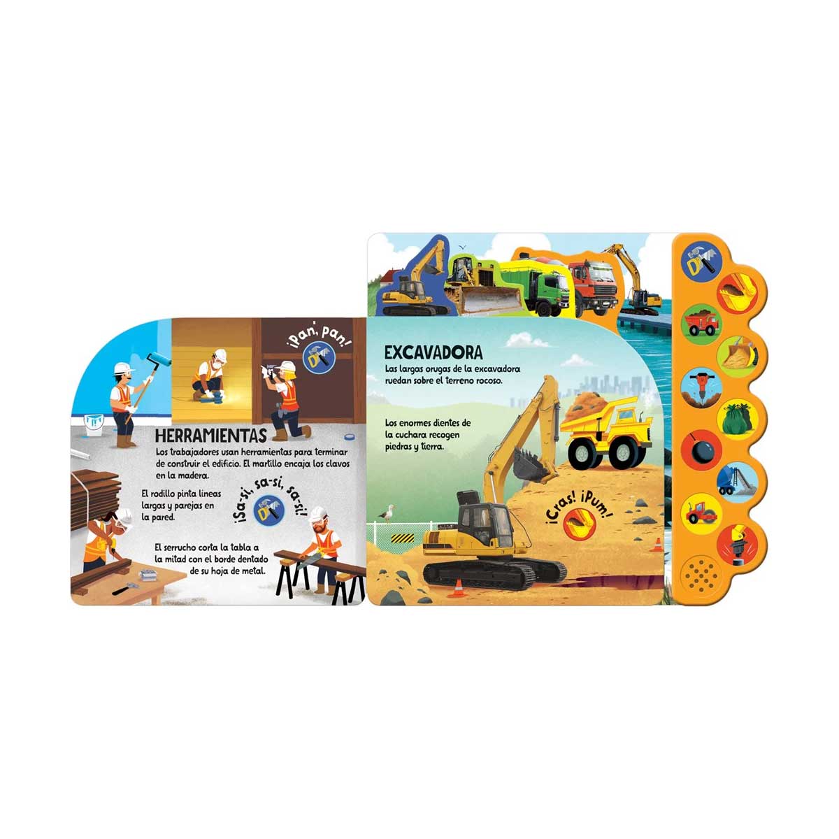 Libro Sonoro - 10 Sonidos de Construcción