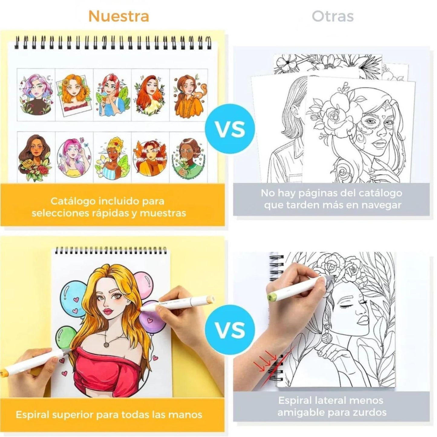 OHUHU LIBRO CON TEMAS DE PERSONAJES