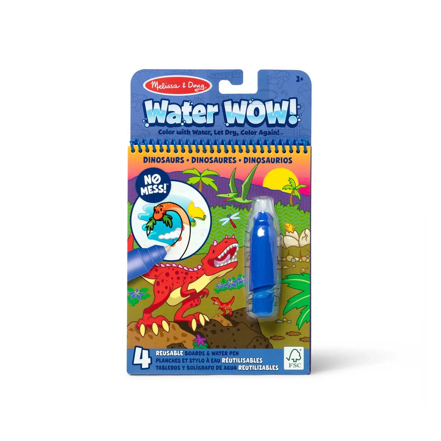 Water Wow cuaderno para colorear con agua- dinosaurios