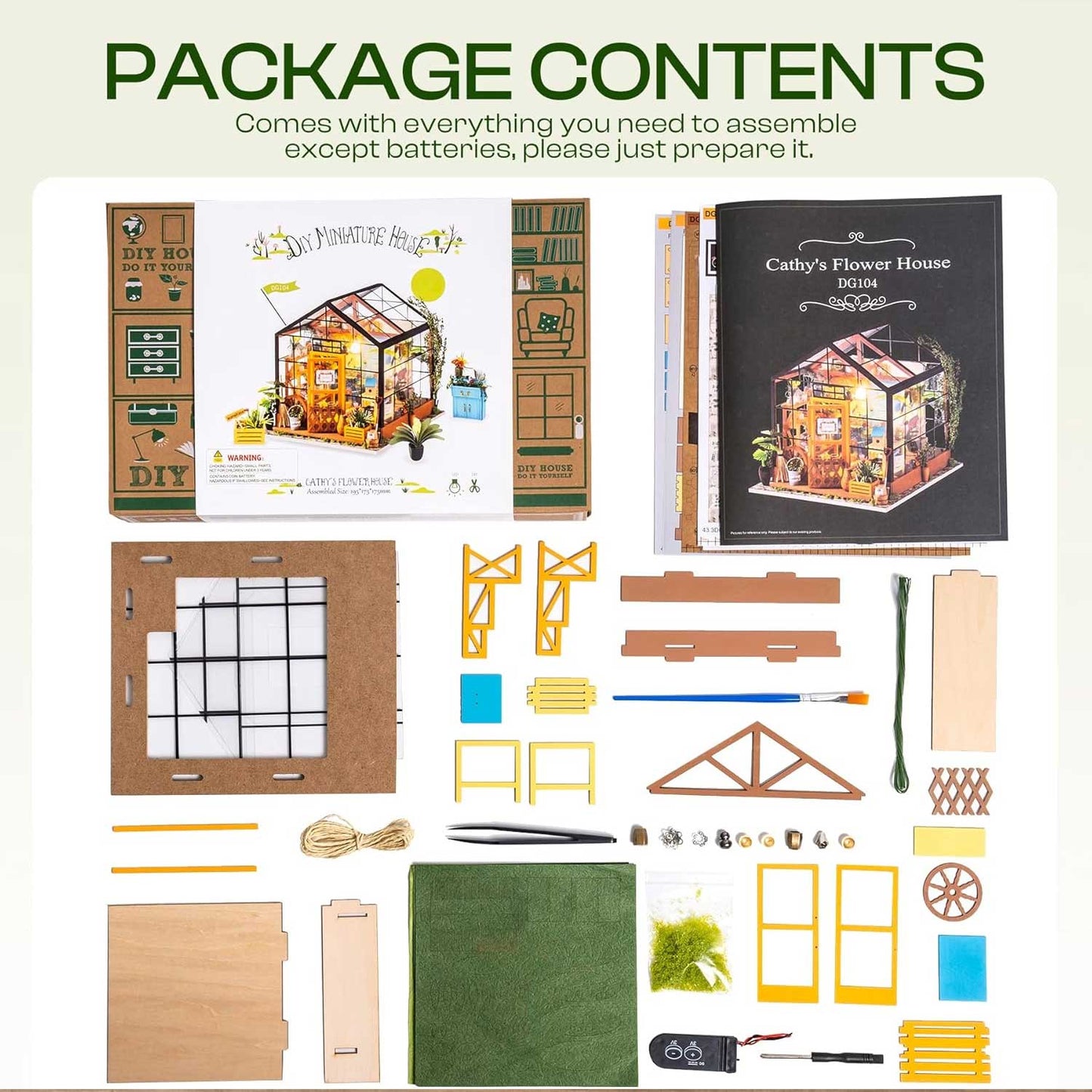 Kit para armar Casa Invernadero DIY