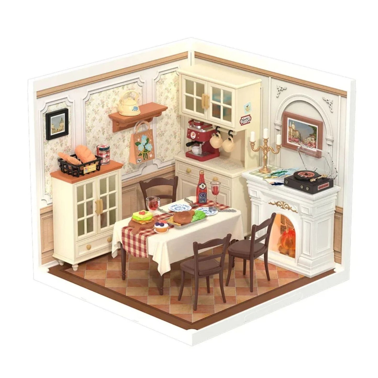 Pack Rolife Miniaturas · Cocina + Comedor Familiar
