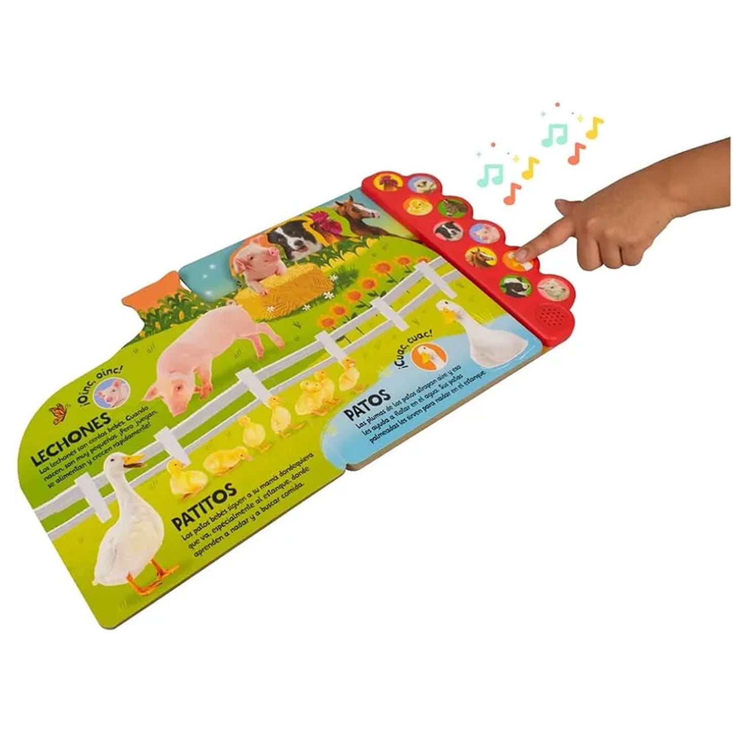 Libro Sonoro - 10 Sonidos De La Granja. ¡cuac! ¡muu! ¡oinc!