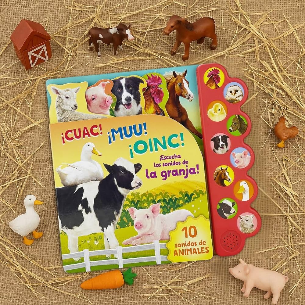 Libro Sonoro - 10 Sonidos De La Granja. ¡cuac! ¡muu! ¡oinc!