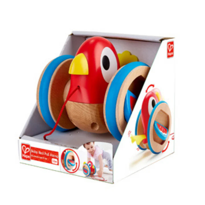 Juego de arrastre pull along bird