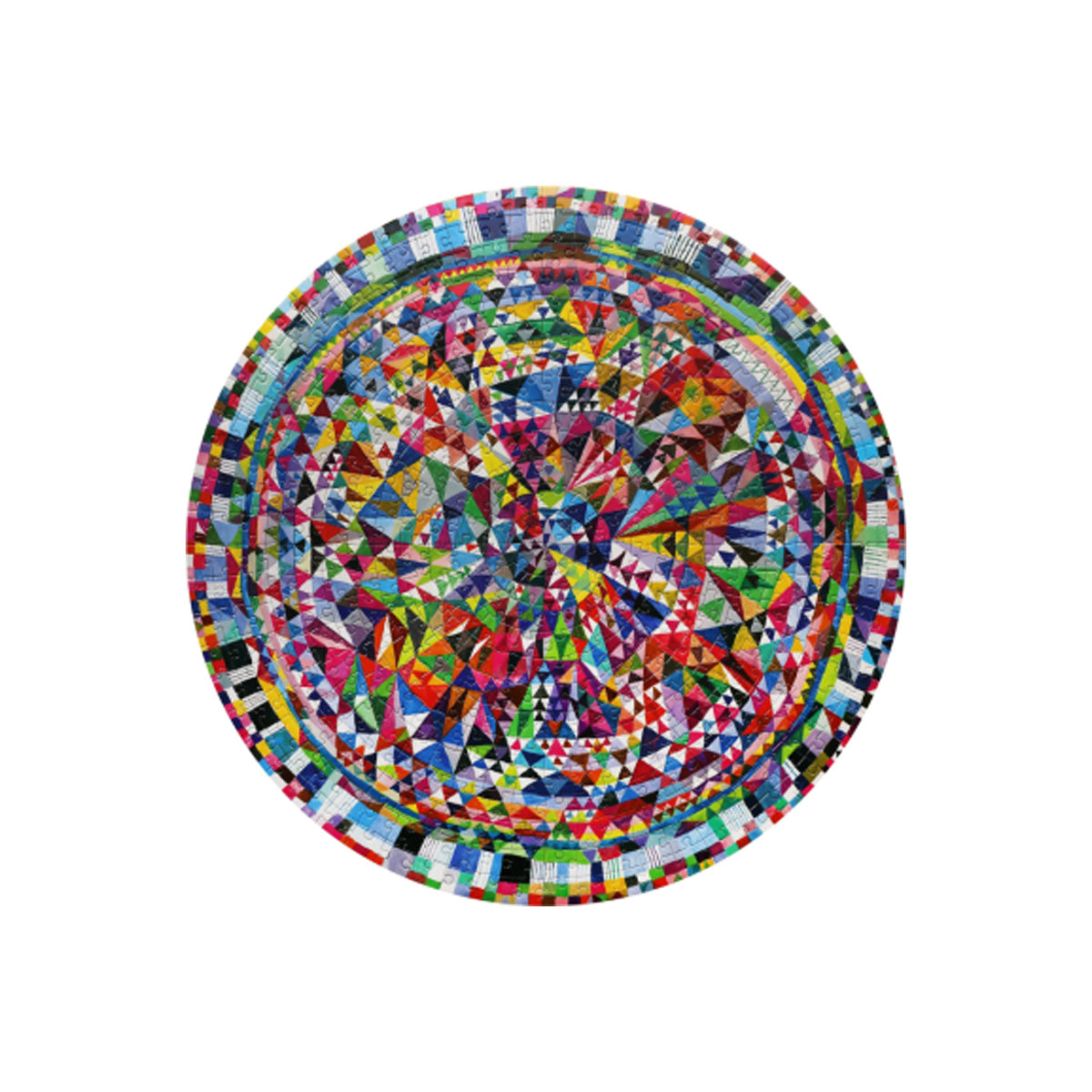 Puzzle 500 Round - Triangle Pattern