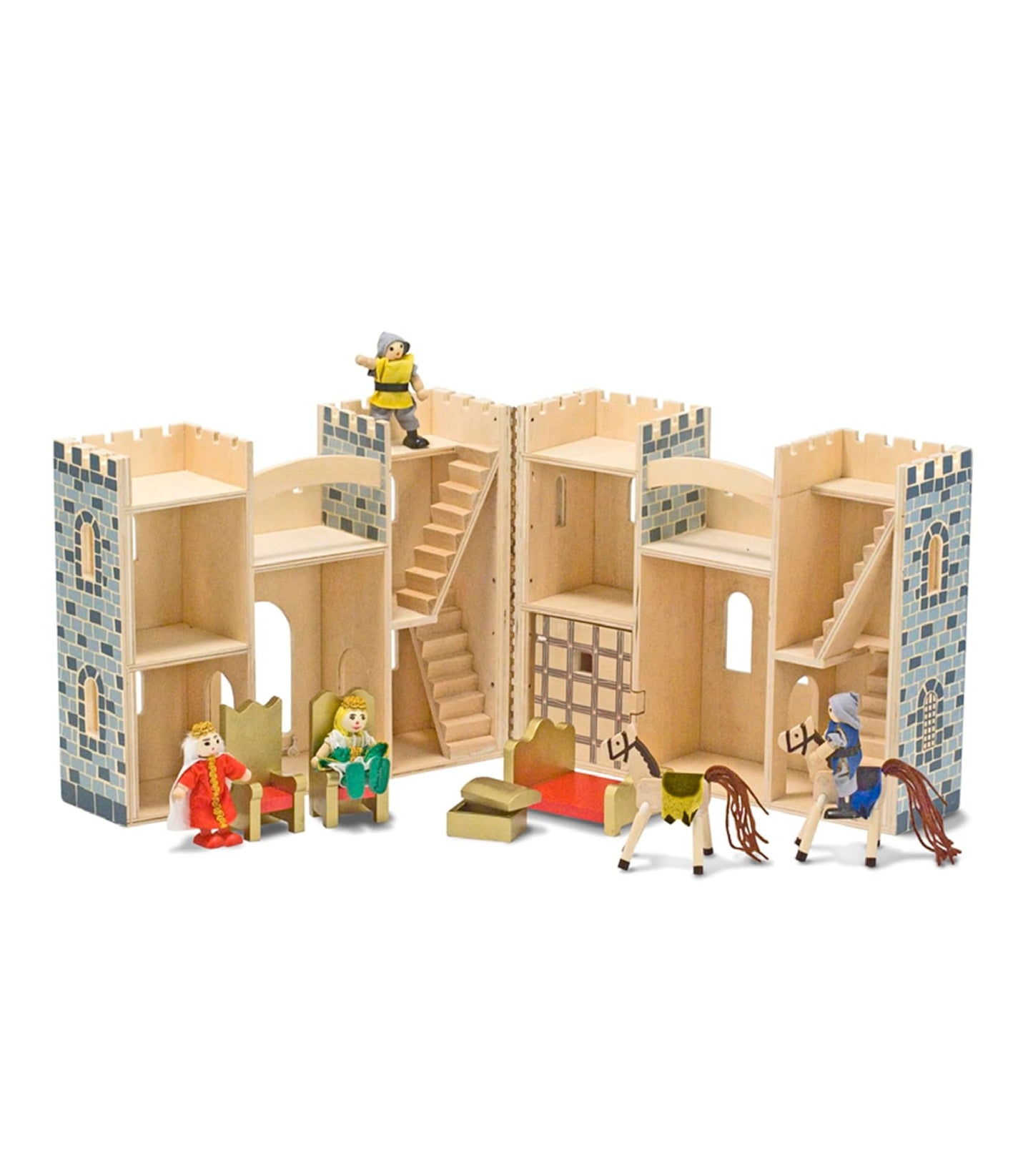 Castillo de madera gris