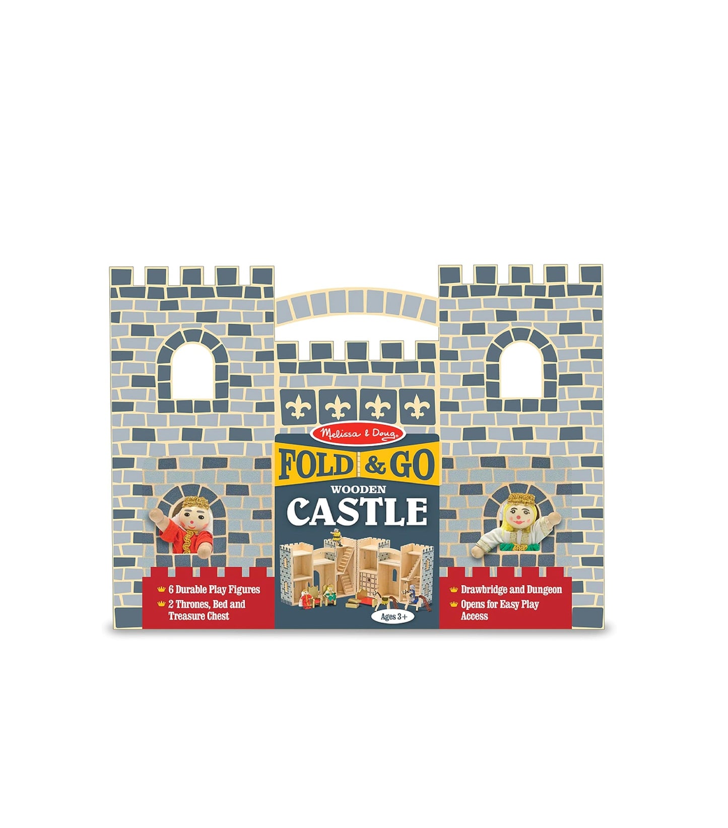 Castillo de madera gris