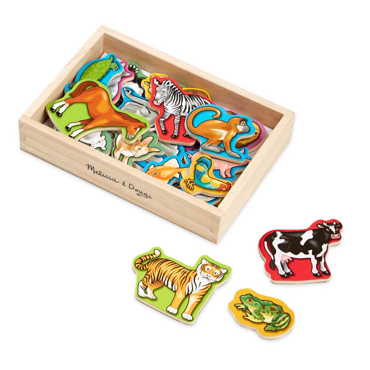 Imanes animales de madera