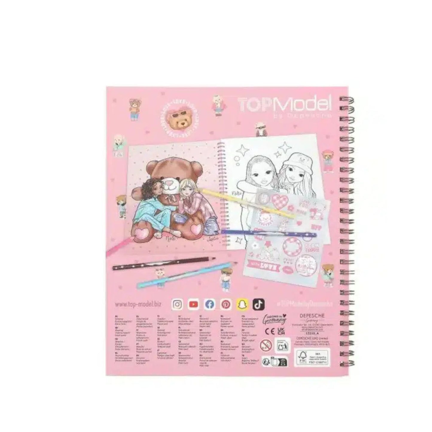 Libro para colorear Team Teddy TopModel