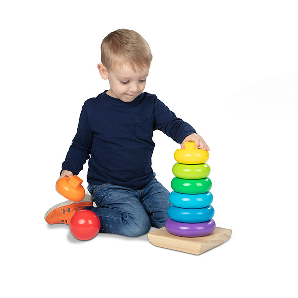 Anillos de madera para apilar - Set Jumbo clásico