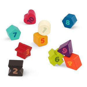 Cubo de encaje - figuras y números