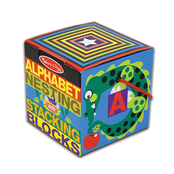 Cubos para apilar letras y animales