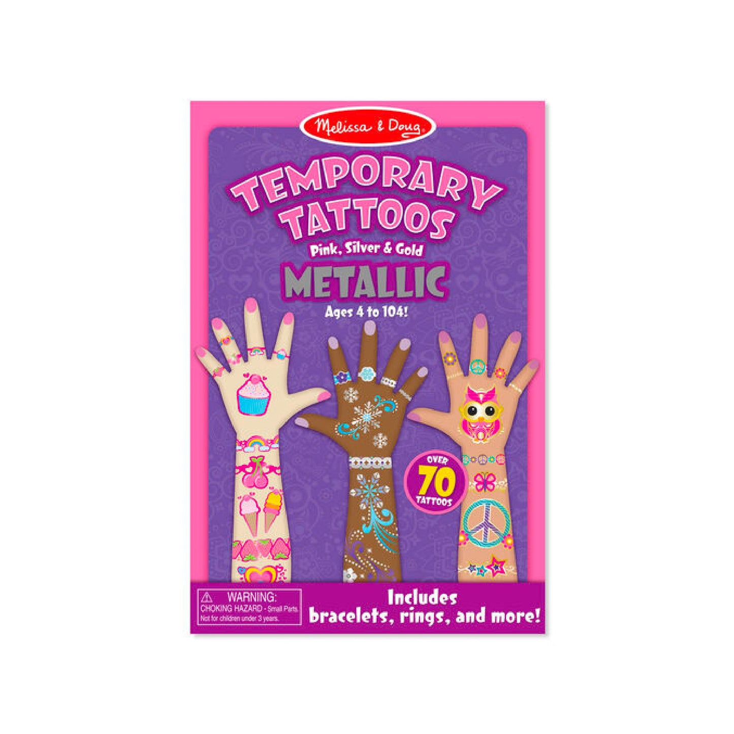 Tatuajes removibles metálicos