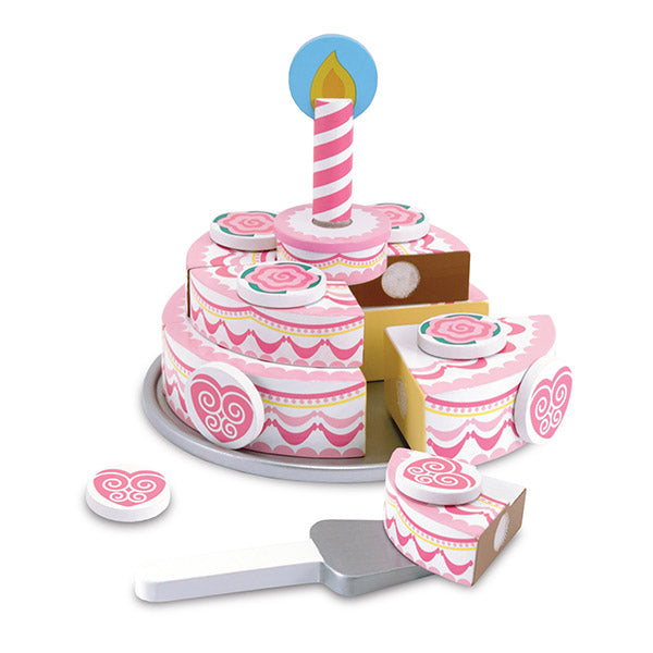 Torta de cumpleaños de madera