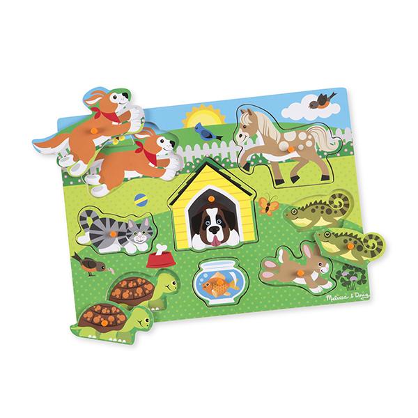 Puzzle con tomador - Mascotas amistosas