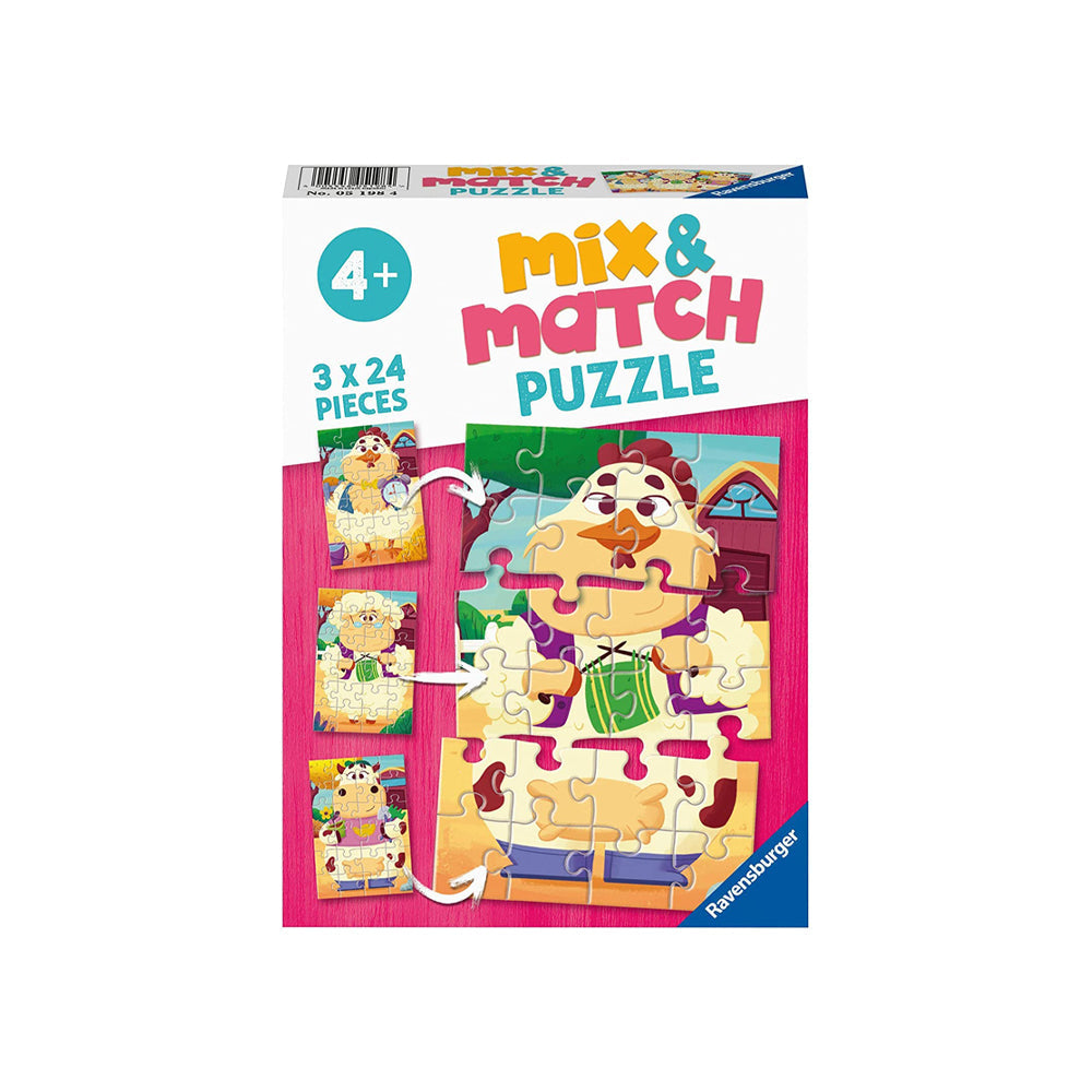 Puzzle Mix & Match Amigos de la granja