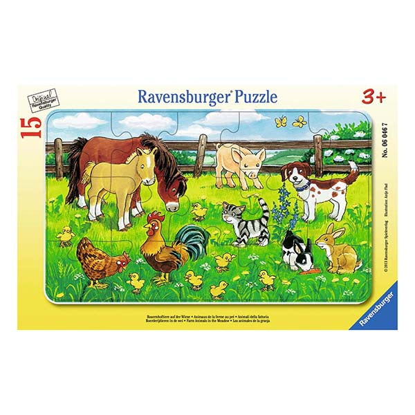 Puzzle enmarcado - Animales de la granja