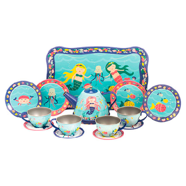Set tacitas metal - sirenas