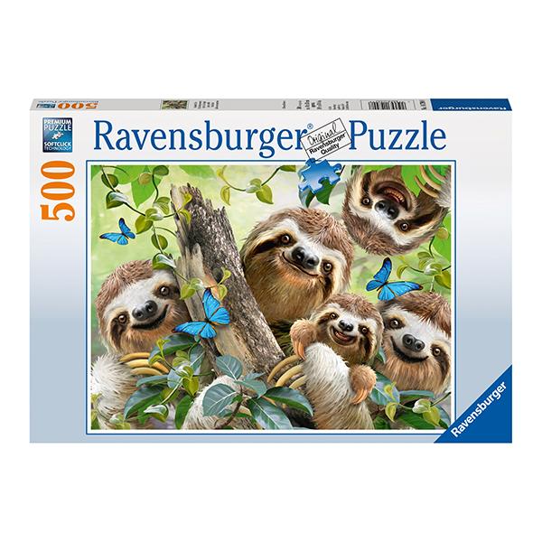 Puzzle Selfie de perezosos - 500 piezas